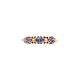 Victorian 10K Rose Gold Sky Blue Sapphire and Pearl Band Ring size 8.5 J7474