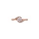 14K Rose Gold Australian Opal and Diamond Ring size 7 j7489