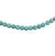 Kingman Turquoise 4.5mm Strand of Beads Necklace with 14K yellow gold clasp 25