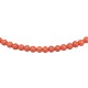 Ox Blood Red Coral Bead Necklace 4.8mm Beads with 14K Clasp 19