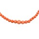 Antique Natural Coral Bead Necklace with 14K Clasp 18.75