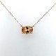 14K gold Necklace with 1.43ct Precious Topaz on chain  j7601